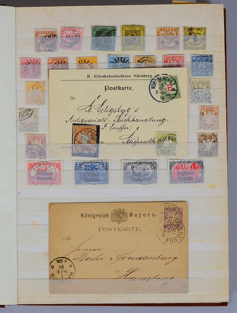 Briefm. (Deutschland): 'Altdeutschl.', 'D.R.', 'Weimar', Korrespondenzen, 'Alt Saar'