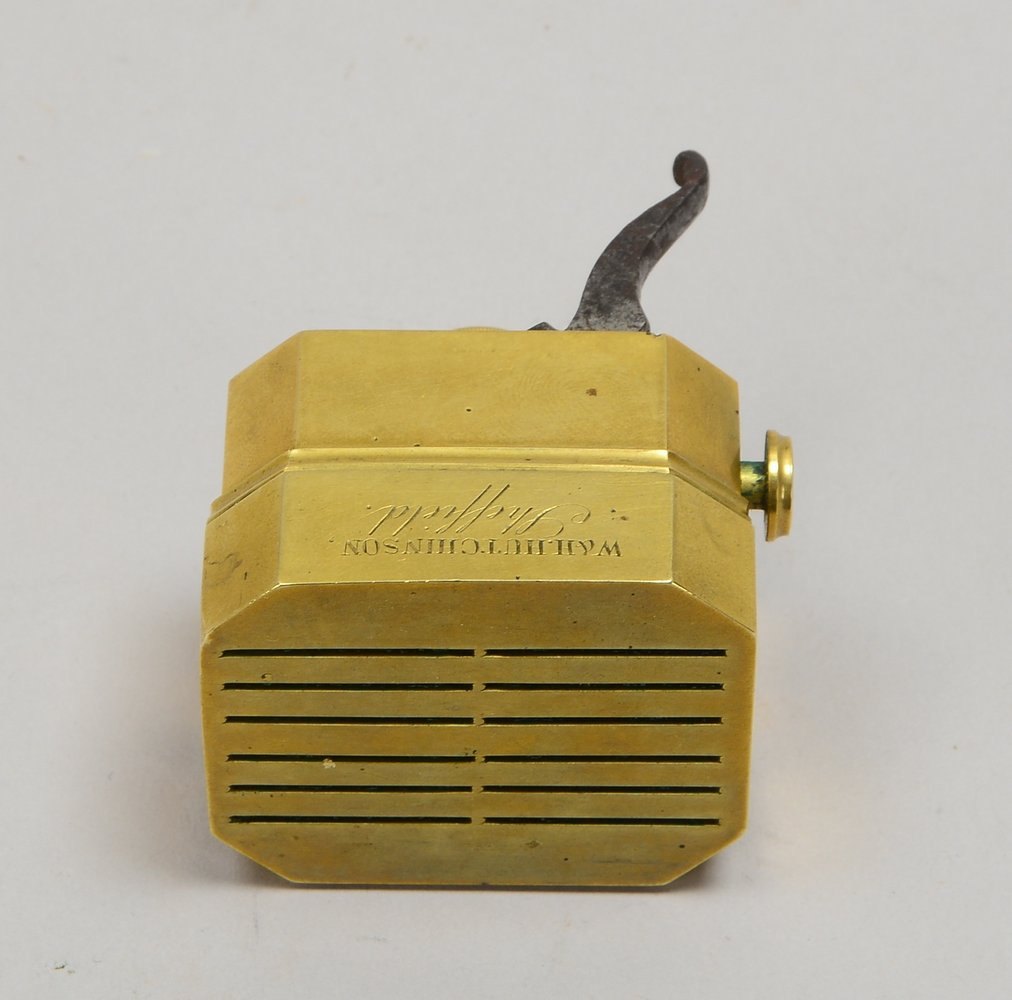 Antiker Skarifikator (für Aderlass), sehr guter Zustand - in orig. Box mit gepr. Lederbezug
