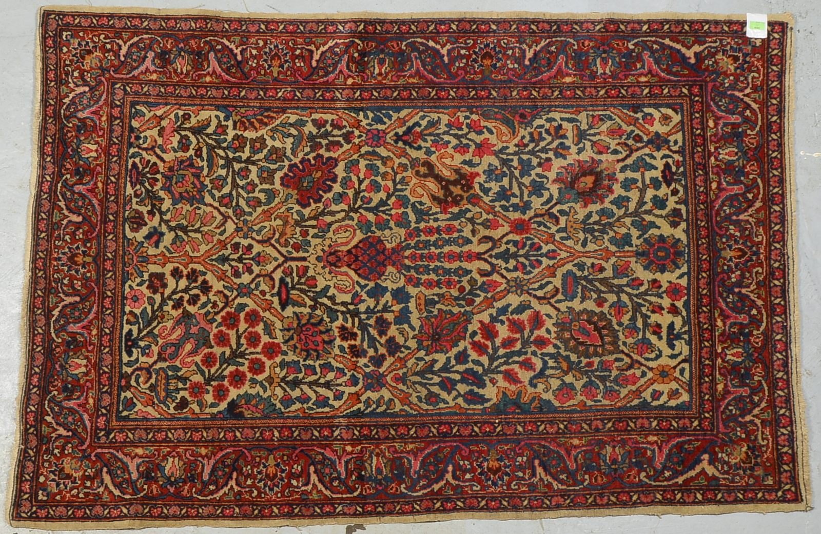 Täbriz-Orientbrücke, älter, guter Zust.; Maße 188 x 124 cm (leicht reinigungsbed.)