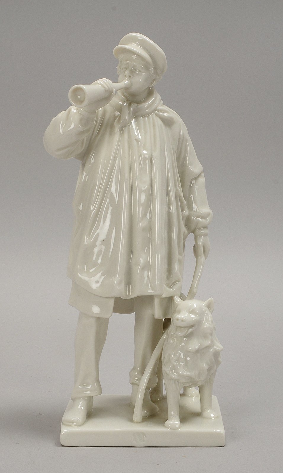Nymphenburg, Porzellanfigur, 'Hirte mit Spitz', gemarkt; Höhe 22 cm