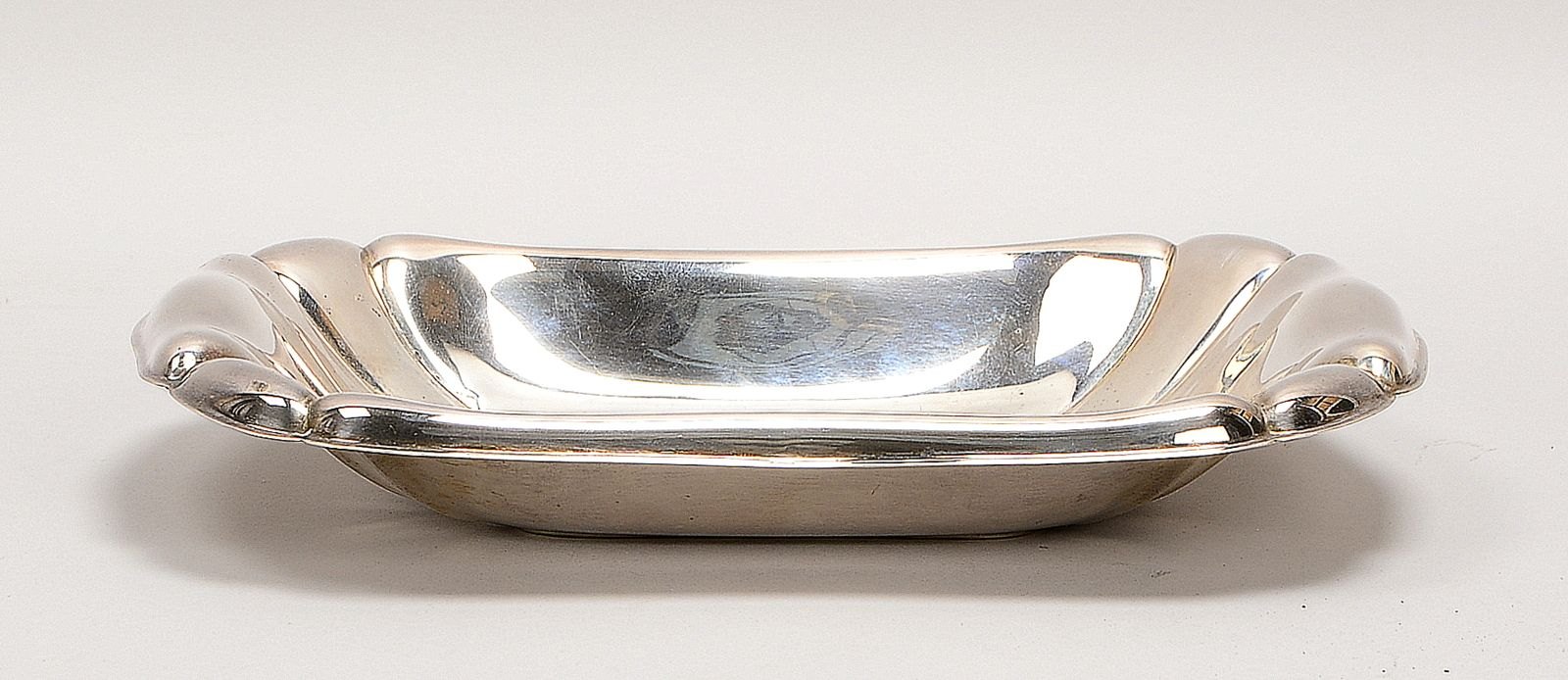 Wilkens, Brotschale, 830 Silber, rechteckig, Maße 5 x 31 x 22 cm, Gew. 403 g