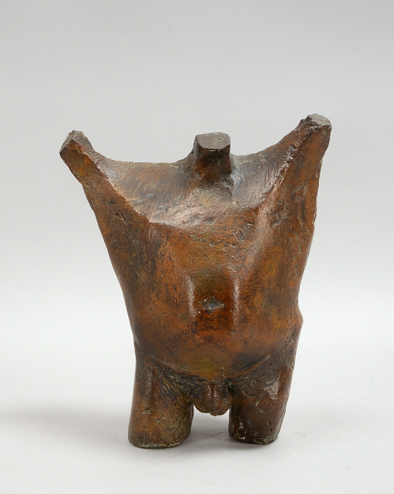 Engelin, Karl H., kl. Bronze, 'Männlicher Torso...', sign./ortsbez., Guss 'Barth/Rinteln'