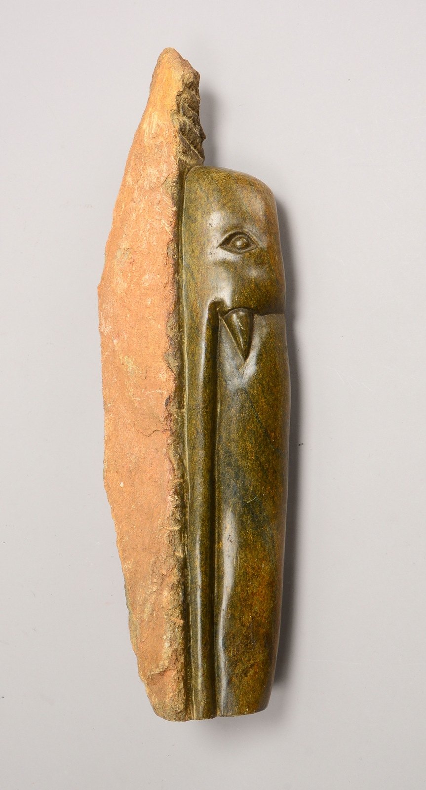 Shona-Skulptur, Serpentinstein, 'Elefant', Aufl. '3/5', unters. sign.; Höhe 60 cm