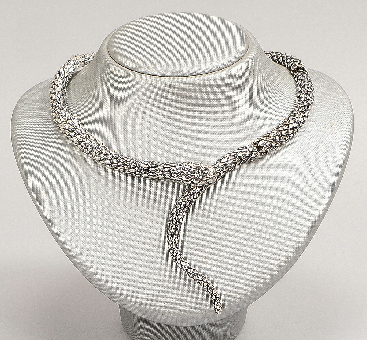 Designer-Collier, 925 Sterlings., 'Schlange', 6-gliedrig/bewegl., Entw. G. Raspini; Gew. 95 g