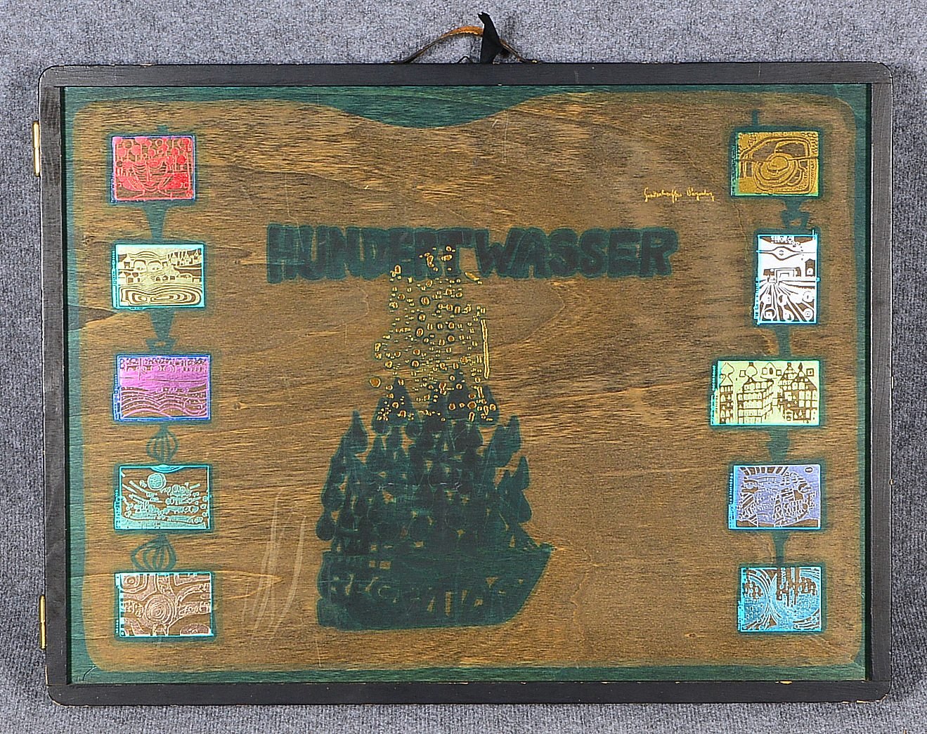 Hundertwasser, F., Mappe, 'Look at it on a rainy Day' (1971/72), Aufl. '1.221/3.000', sign.