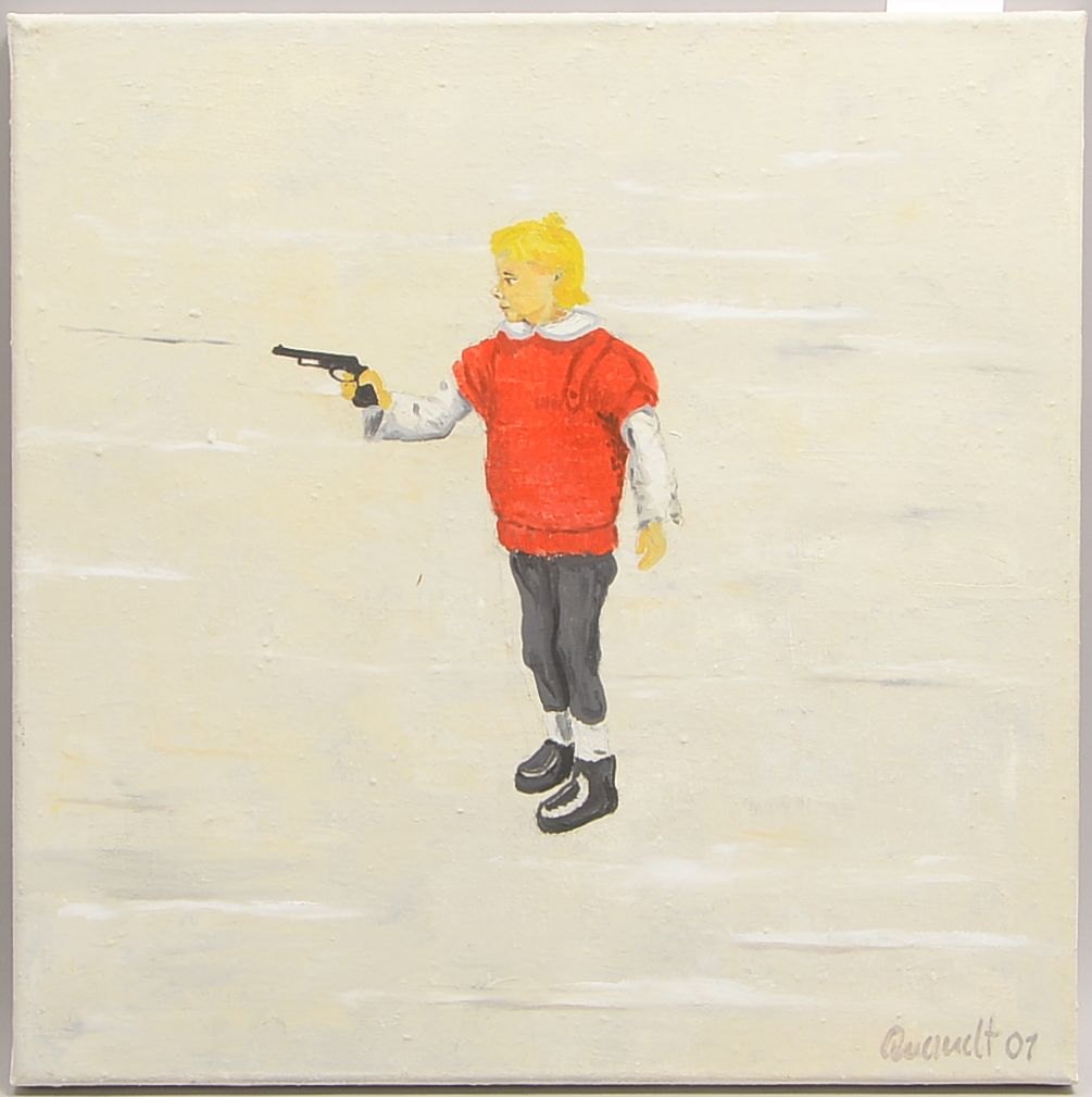 Quandt, Barbara, 'Das erste Mal', Öl/Lw, mehrf. sign./dat. '2001'; Maße 50 x 50 cm