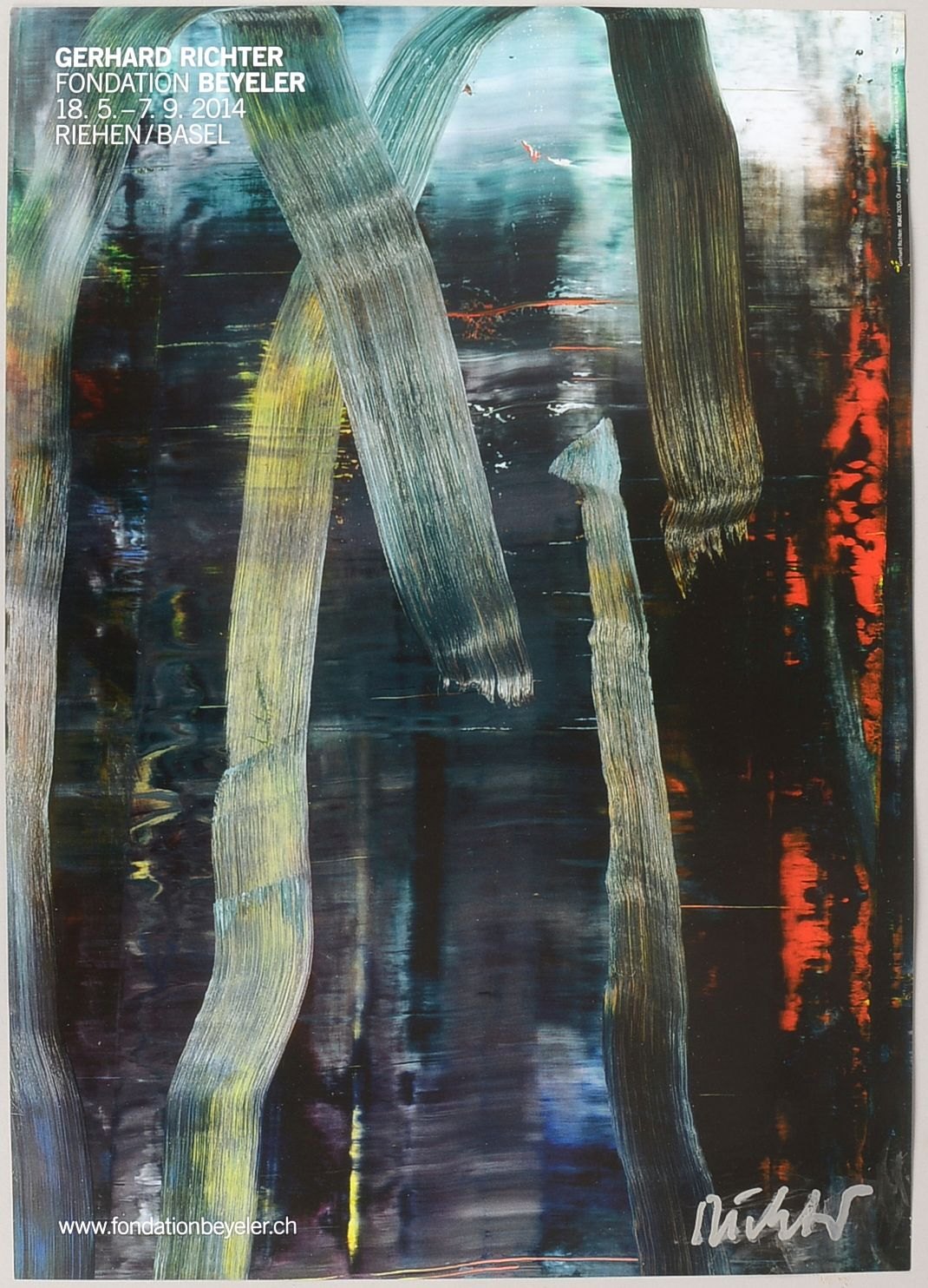 Richter, Gerhard, Ausstellungsplakat 'Serien, Zyklen und Räume', Offset-Lithogr., sign.
