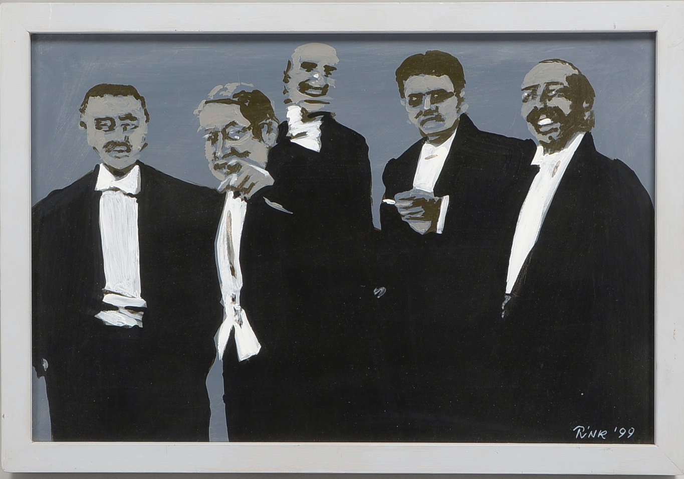Rink, Hanno (nach E. Salomon), 'Entdecken', Acryl/Karton, sign./dat. (19)'99'