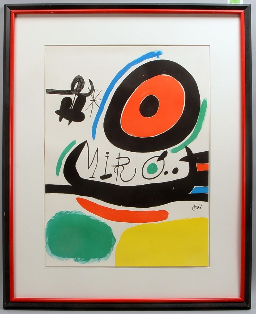 Miró, Joan, 'Farbkompos.', Farblithogr. auf Bütten/gerahmt (mit Wasserz. 'GVA-PRO')