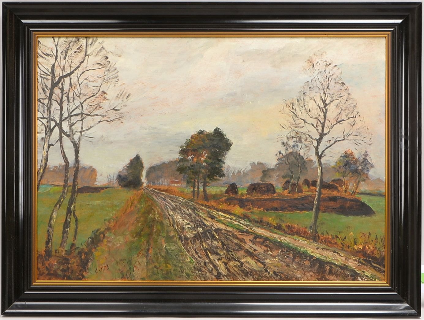 Huys, Bernhard, 'Worpsweder Moorlandschaft', Öl auf Hf/ger., unten li. sign.
