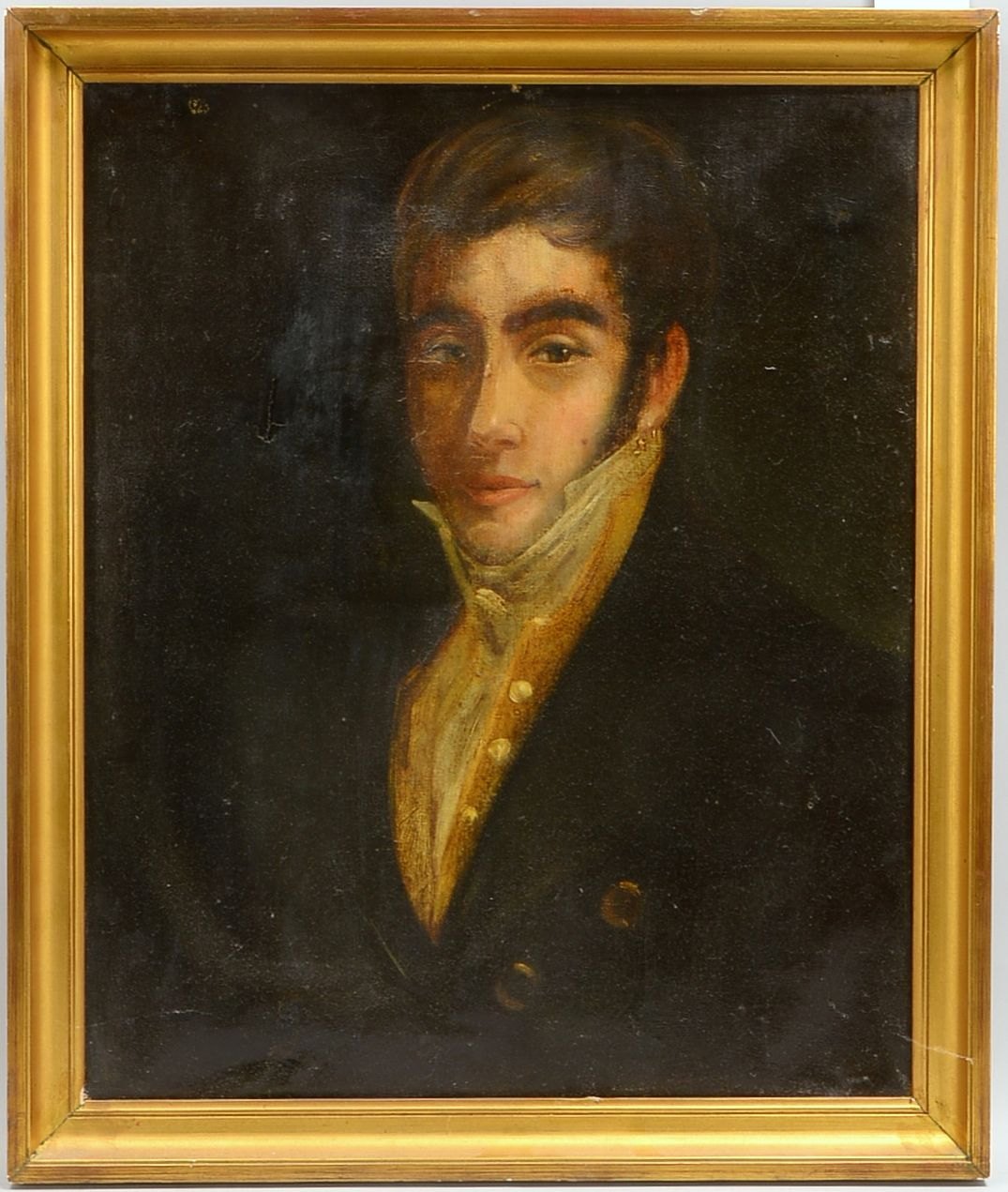 Gemälde (um 1800), 'Adelsportrait', Öl/Lw, unsigniert; Rahmenmaße 68 x 57 cm (restaur.)