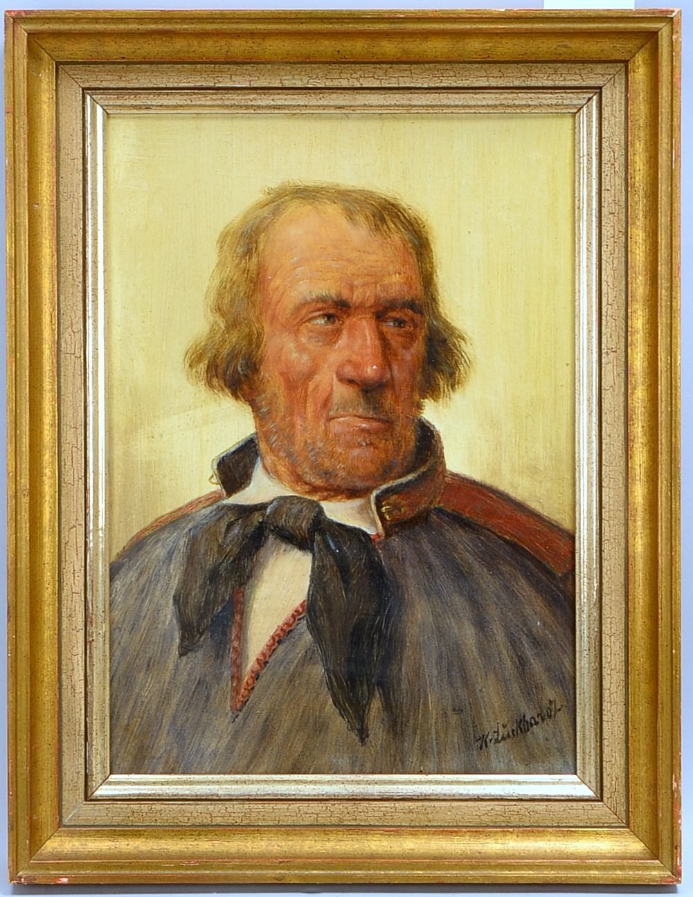 Luckhard, Karl, 'Herrenportrait', Öl auf Malkarton/ger., sign.; Maße ca. 42 x 30 cm