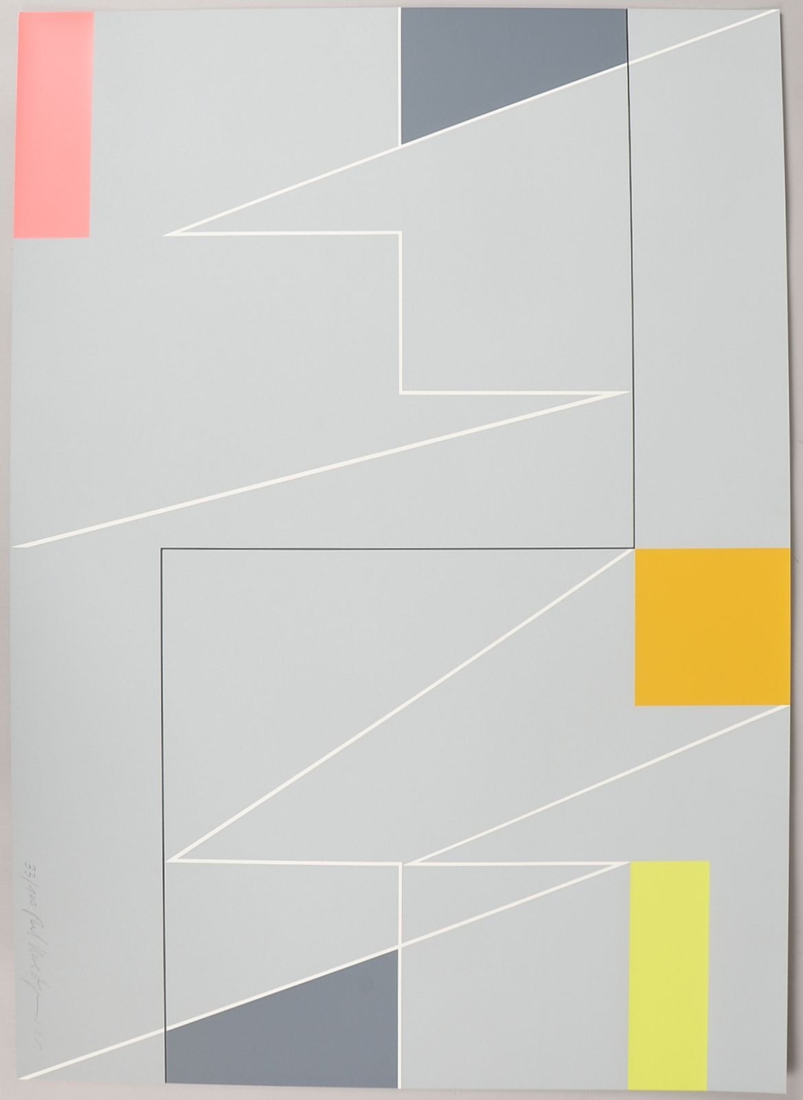 Dreyer, Paul Uwe, 'O.T.', Farbserigr., Aufl. 100, numm., handsign.; Blattmaße ca. 50 x 70 cm