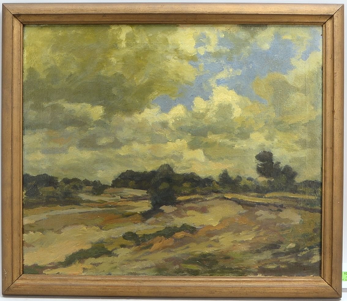 Cobet, Fritz, 'Aufziehendes Gewitter', Öl/Lw, unten re. sign.; Rahmenmaße 62 x 72,5 cm