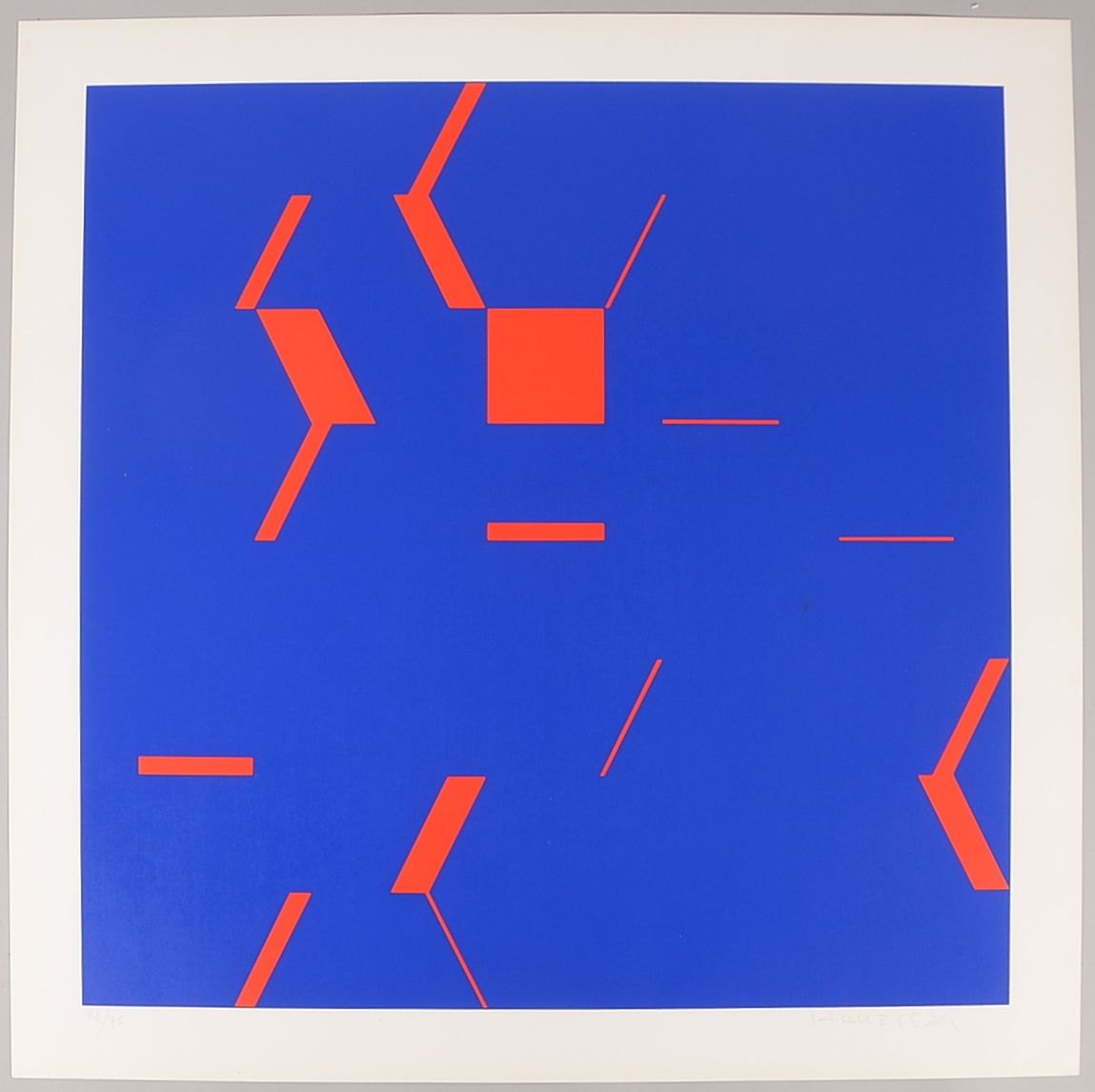 Honegger, G., Serigrafie, Aufl. 75, numm./handsign., dat. '1970'; Blattmaße ca. 69,5 x 69,5 cm