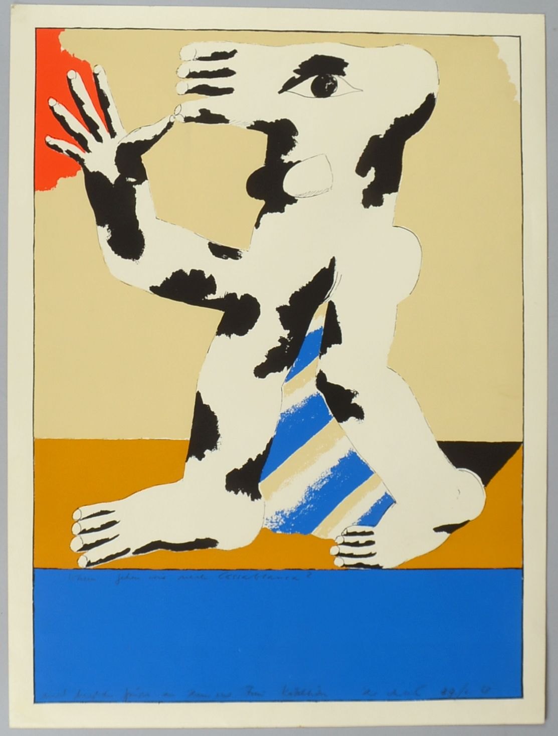 Antes, Horst, Lithografie, Aufl. unbek., handsign./mit Widm., Blattmaße ca. 51 x 38,5 cm