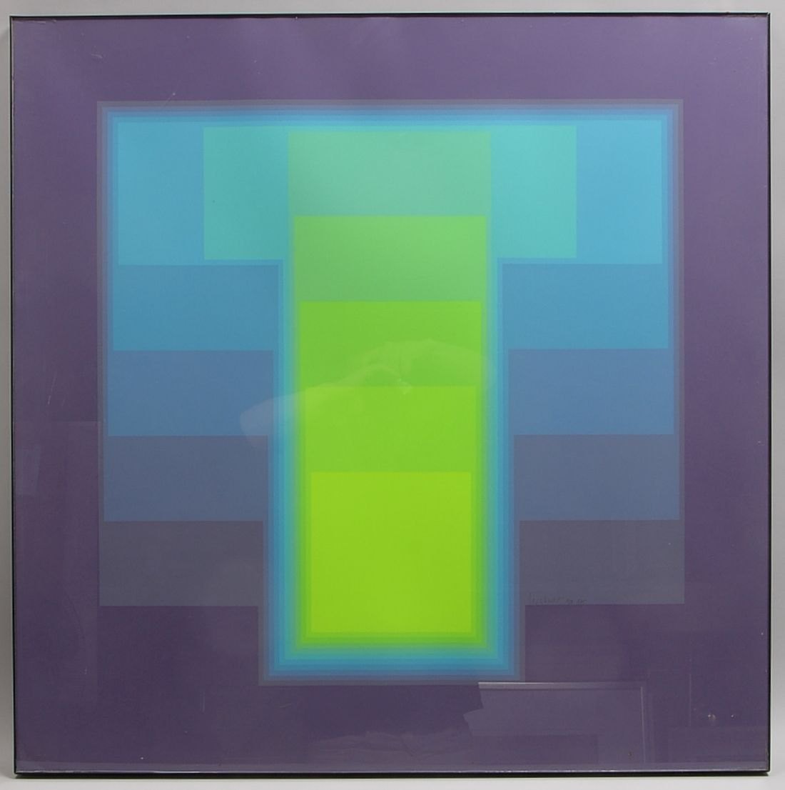 Gerstner, K., 'Color Sound', Farbserigr., '108/175', sign.; Rahmenmaße 81 x 80 cm
