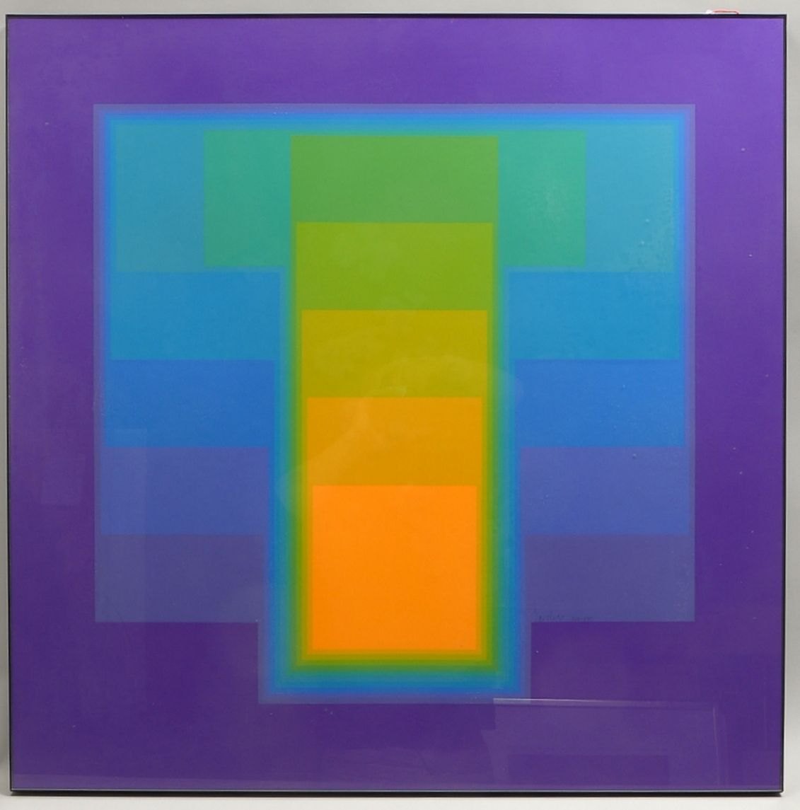 Gerstner, K., 'Color Sound', Farbserigr., '108/175', sign.; Rahmenmaße 81 x 80 cm