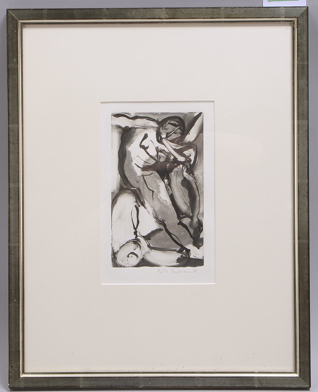 Hermann, Heiko, 'In den Fängen...', Lithografie, sign./dat. (19)'88', hinter Glas
