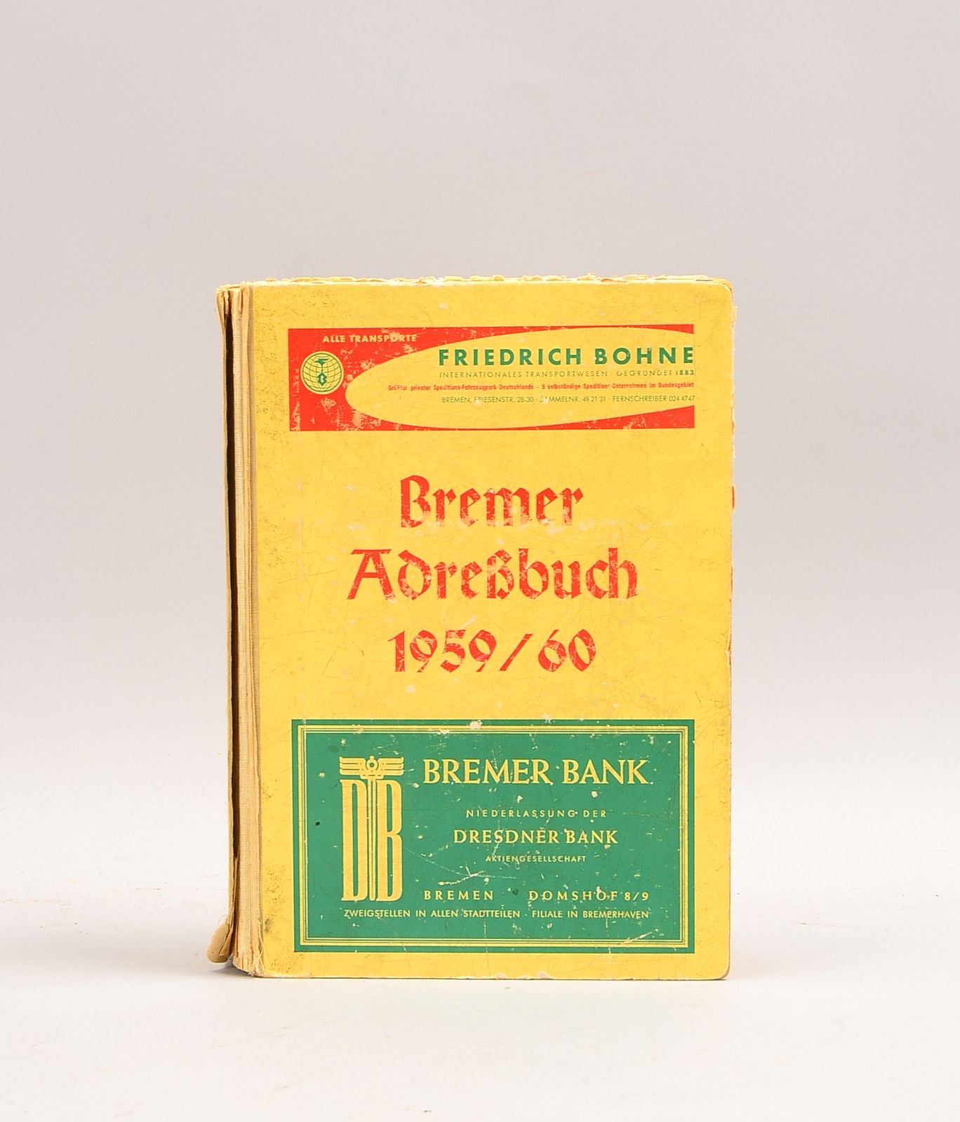 Orig. Bremer Adressbuch (Bremen: Carl Schünemann Verlag, 1959/1960), vollst.