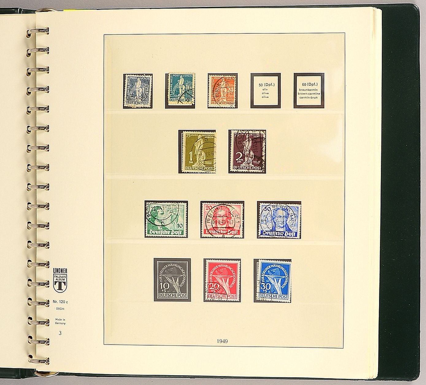 Briefmarken, 'Berlin', 1948 - 1978: gest., im Lindner-Falzlos-Vordruckalbum