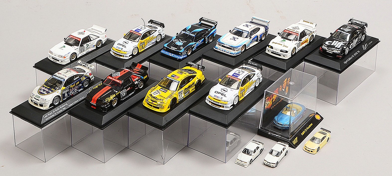 Modellfahrzeug-Slg. (Minichamps, Herpa und Shell), 14 Sportwagen - überw. OVP