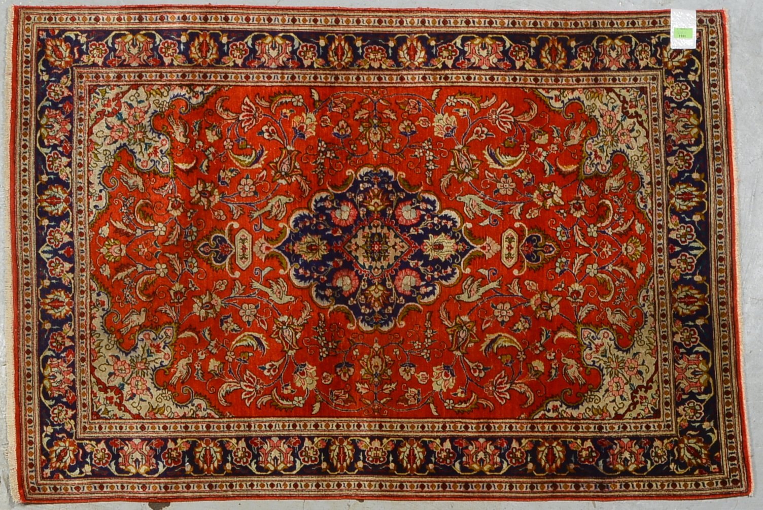 Ghom-Brücke, Seide auf Seide, sehr feine Kn., gleichm. Flor - guter Zust.; Maße 146 x 99 cm