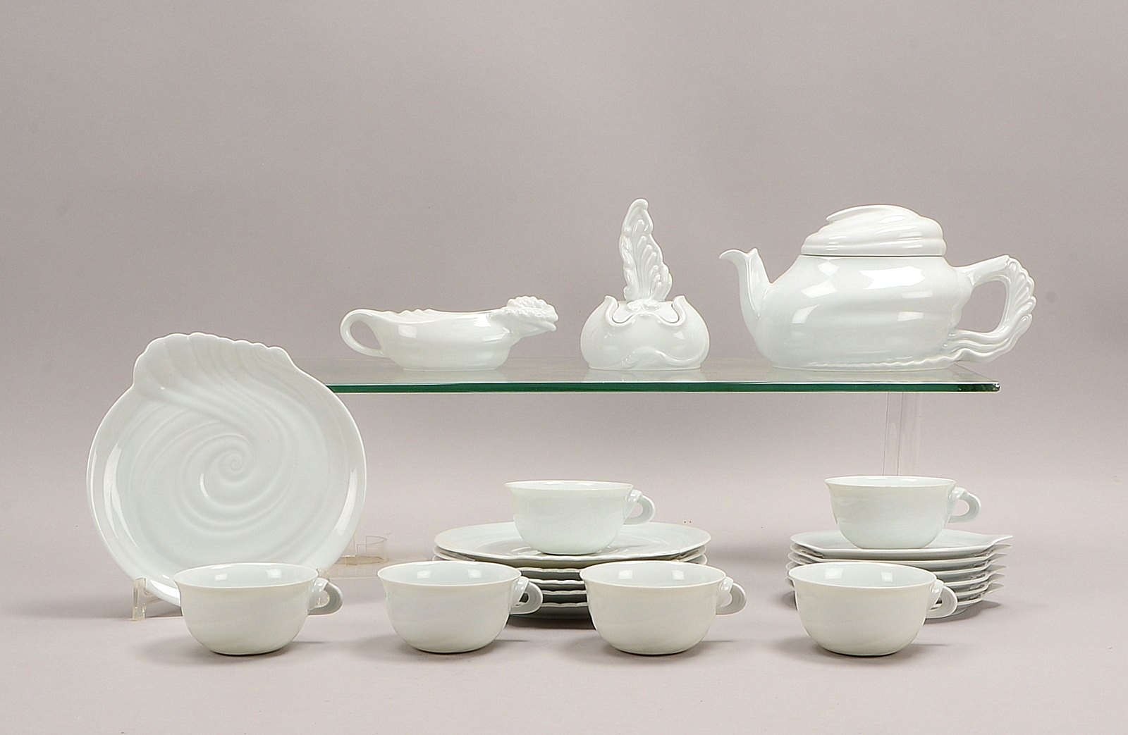 Rosenthal/limitierte Kunstreihen, Teeservice, 'Zaubersee', 21-tlg., für 6 Pers.