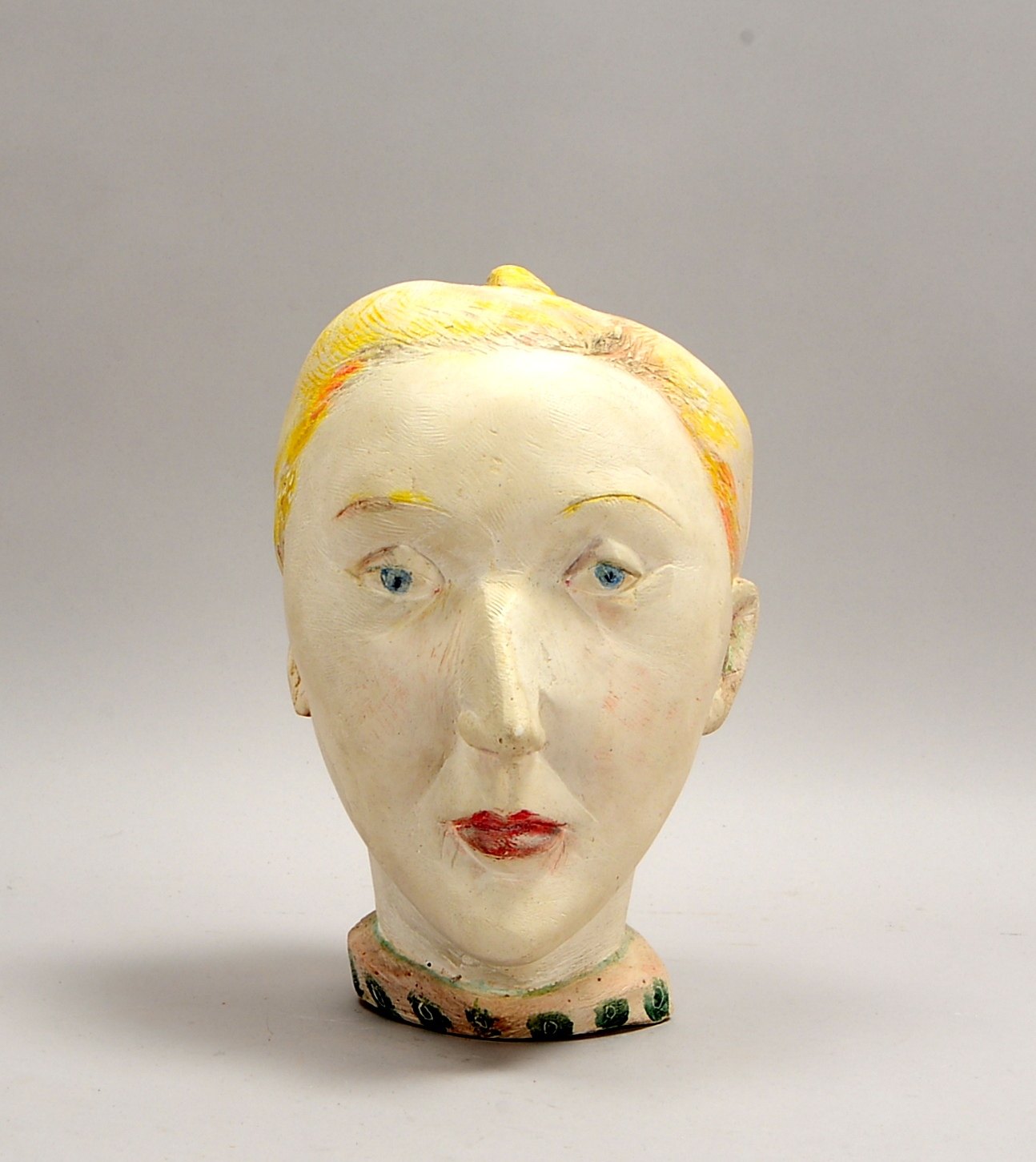 Grzimek, Jana (*1964 Berlin), Gipsskulptur, 'Susanne II' - Kopf in Lebensgröße