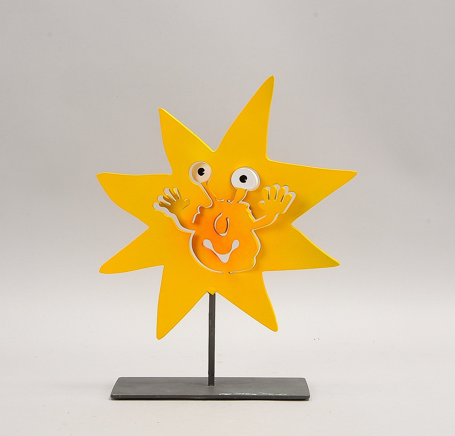 Preller, Patrick (*1973 Fürth), Eisenskulptur, 'Stern - Gesicht', '1/50', signiert
