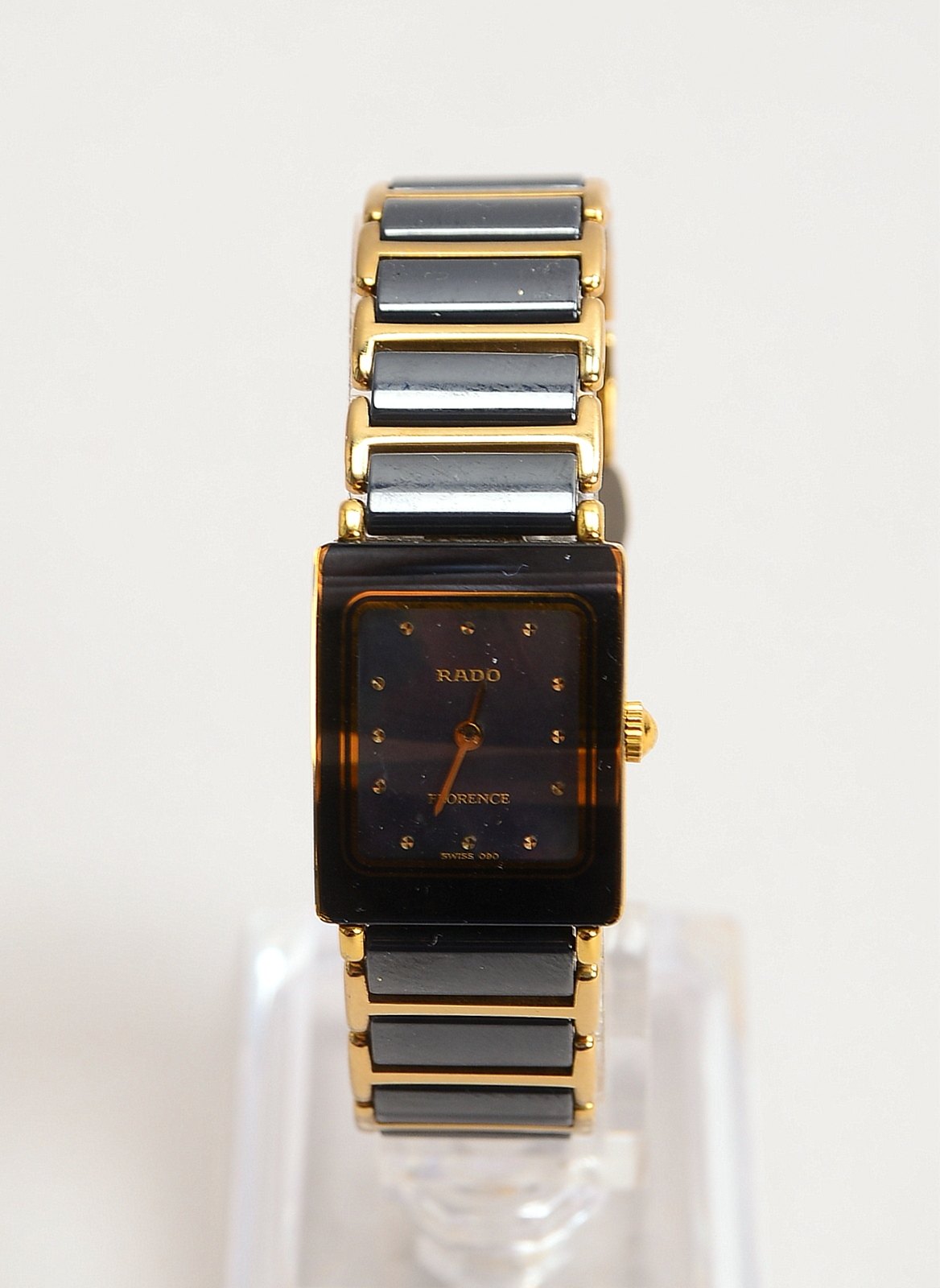 DAU Rado 'Florence', Quarz, Edelstahl-Gehäuse/Keramik-Gliederarmband - ungeprüft!