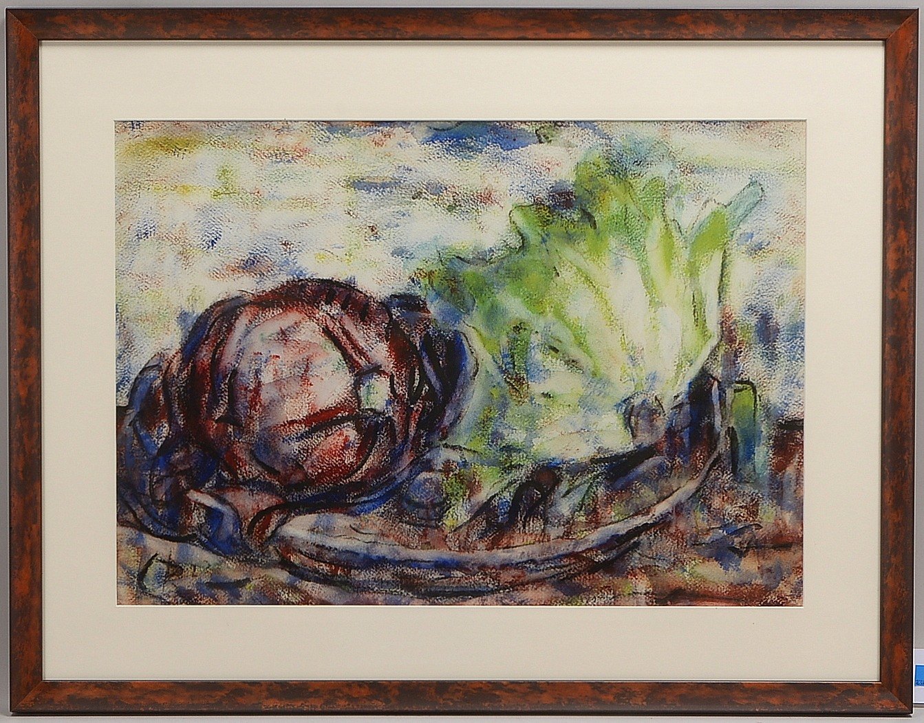 Rohlfs, Christian (1849 Niendorf - 1938 Hagen), 'Kohlköpfe', Mischtechnik auf Papier