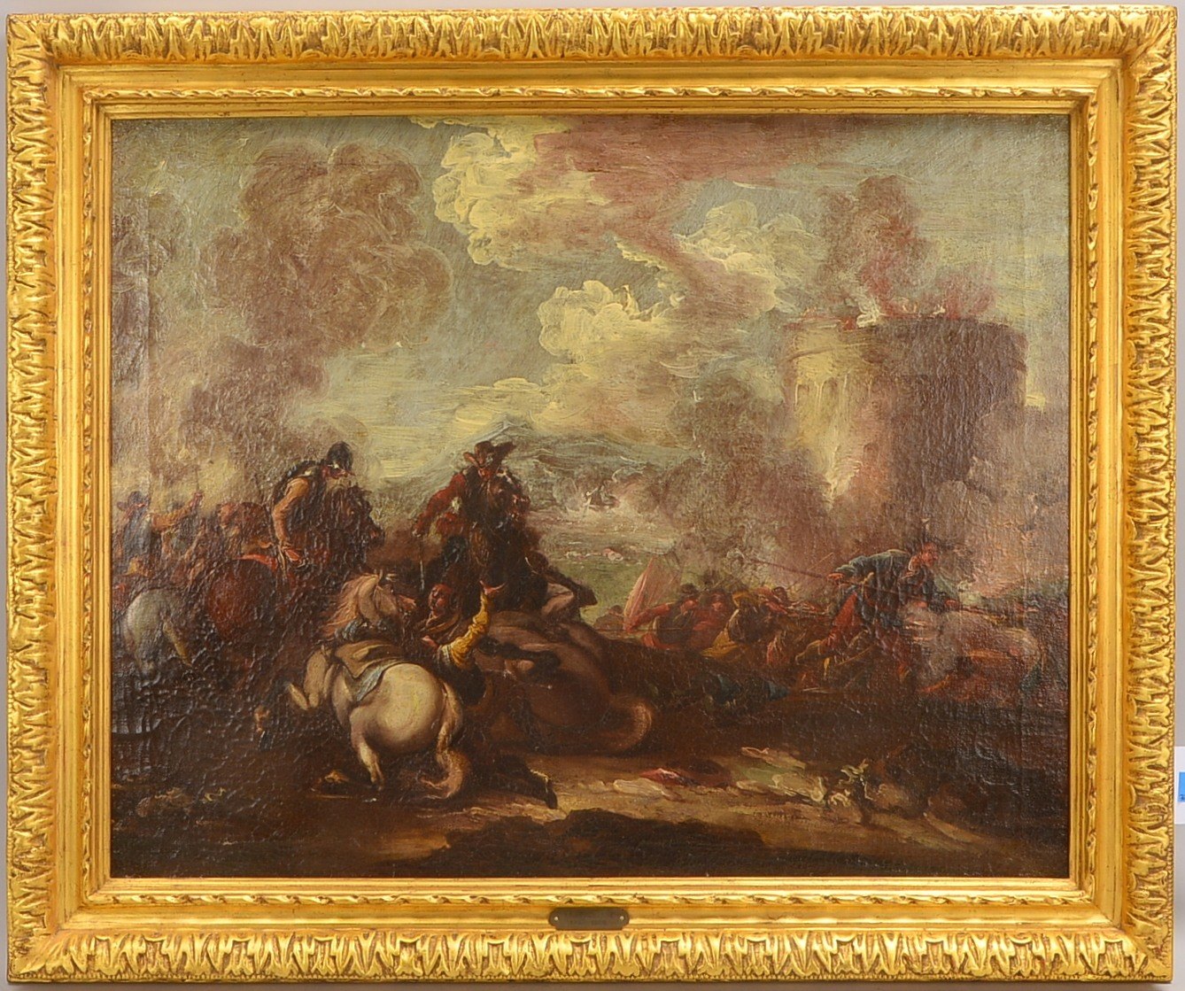 Demarne, Jean-Louis (1744 Brüssel - 1829 Paris) zugeschrieben, 'Schlachtszene'