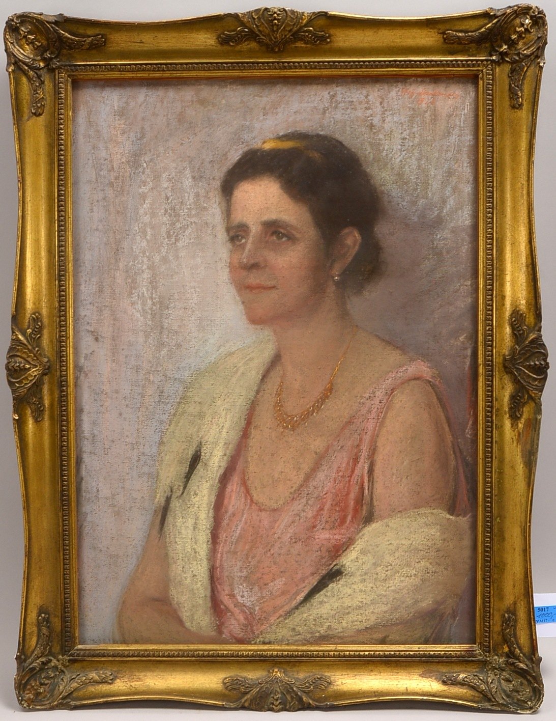 Mackensen, Fritz (1866 Greene - 1953 Worpswede), 'Portrait Alwine Witting', Pastell