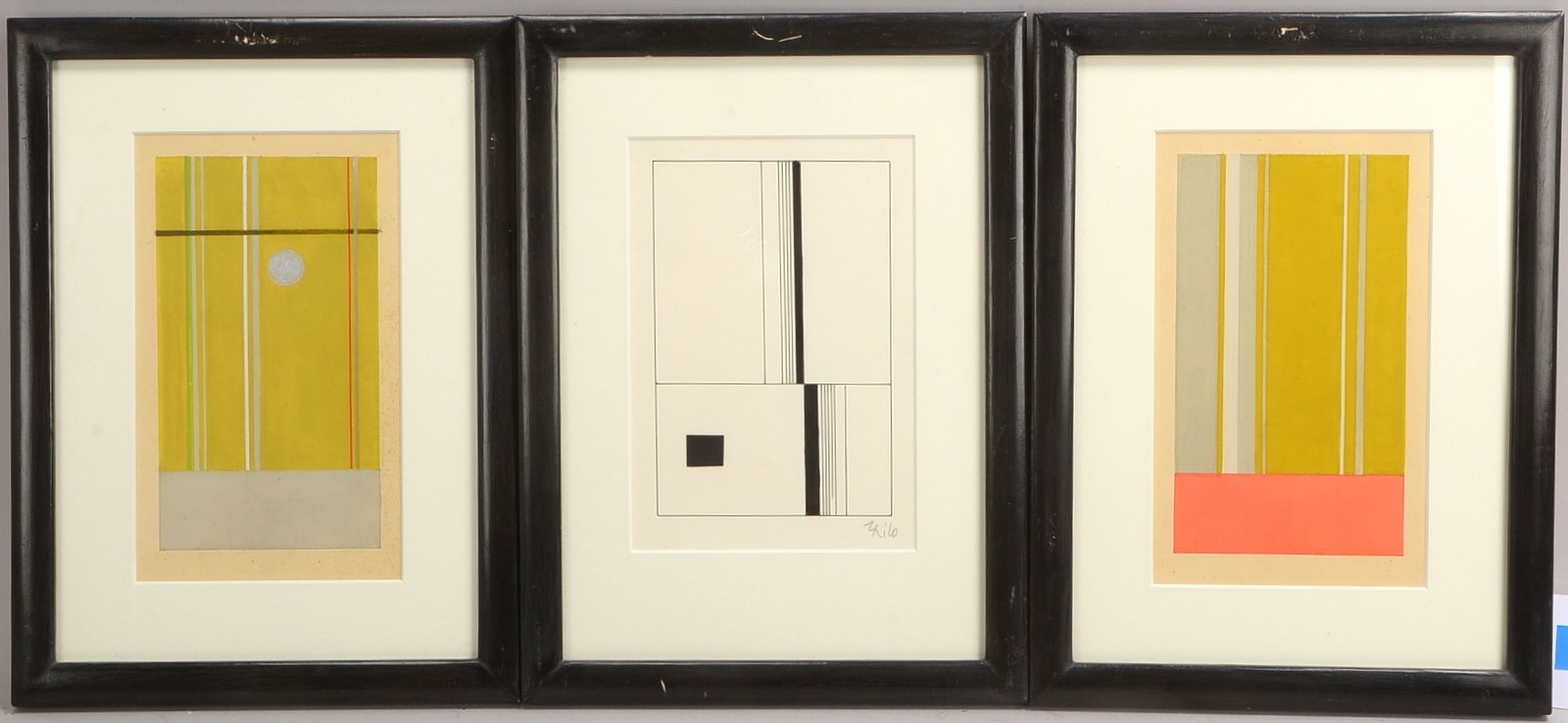 Maatsch, Thilo (1900 Braunschweig - 1983 Königslutter), 3x 'Geometr. Kompos.'