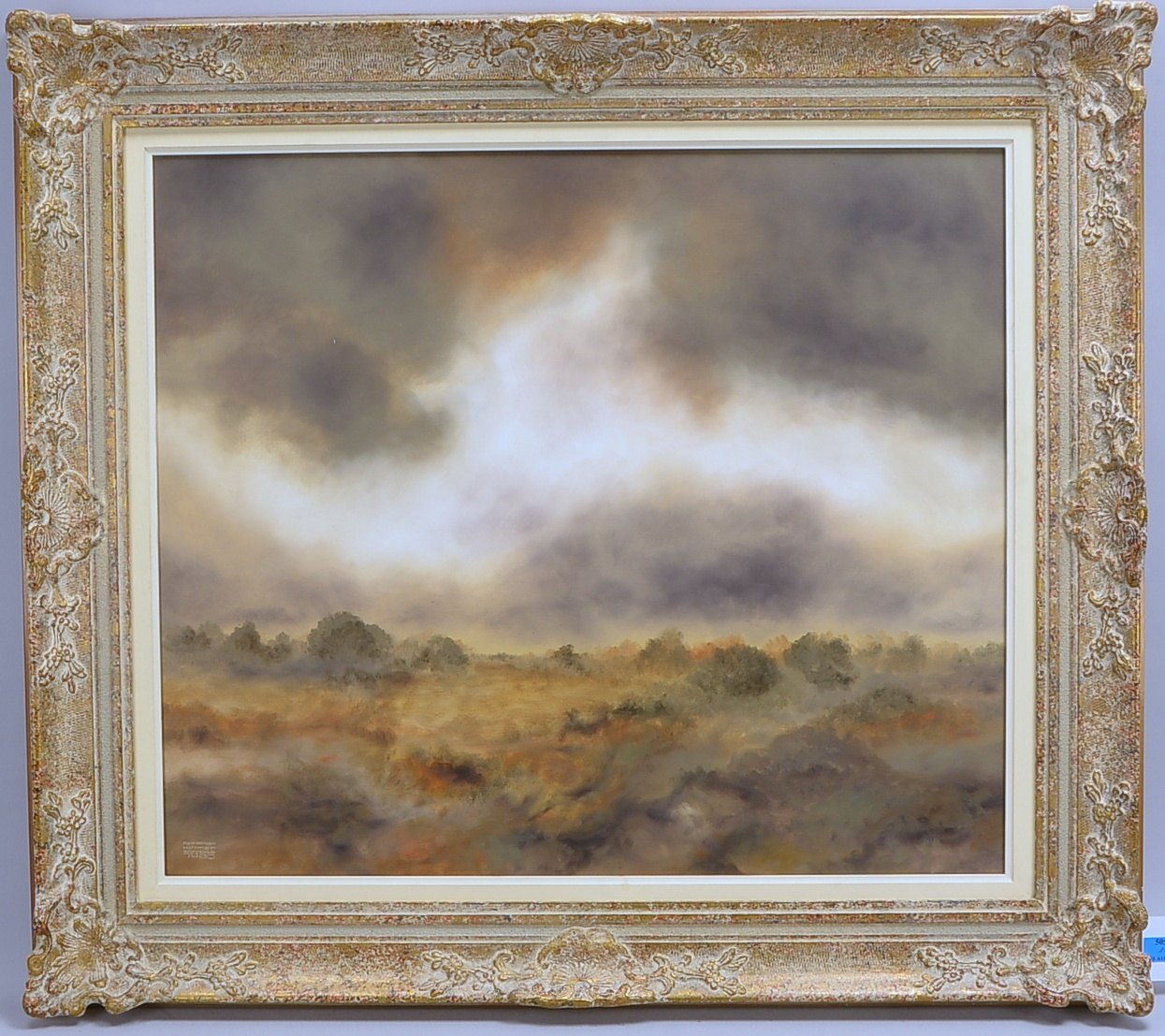 Hoffmann, Harm Hermann (1939 - 2014), 'Moorlandschaft...', Öl/Lw, signiert