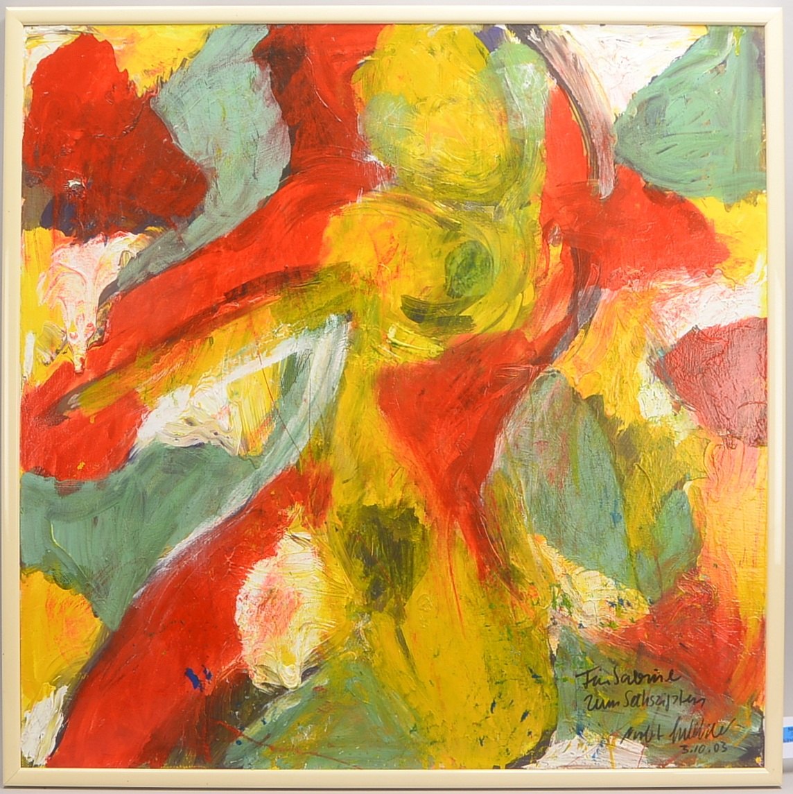 Guldner, Norbert W. (*1948 Birkenau/Odenwald), 'Mädchen 91', Acryl/Dispersion