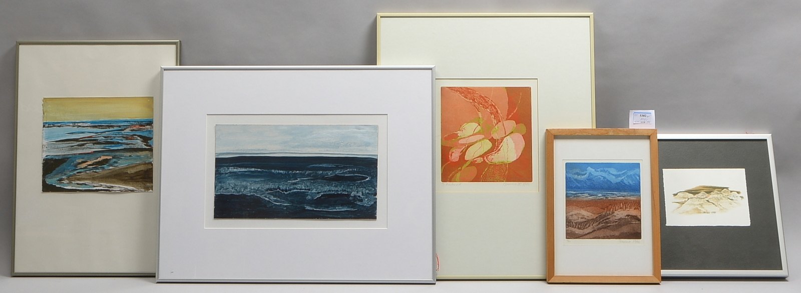 Wurster, Bruno (1939 - 2003, Bern), 2 Blätter, 'Insel Sylt', Tusche laviert, auf Papier/Mk