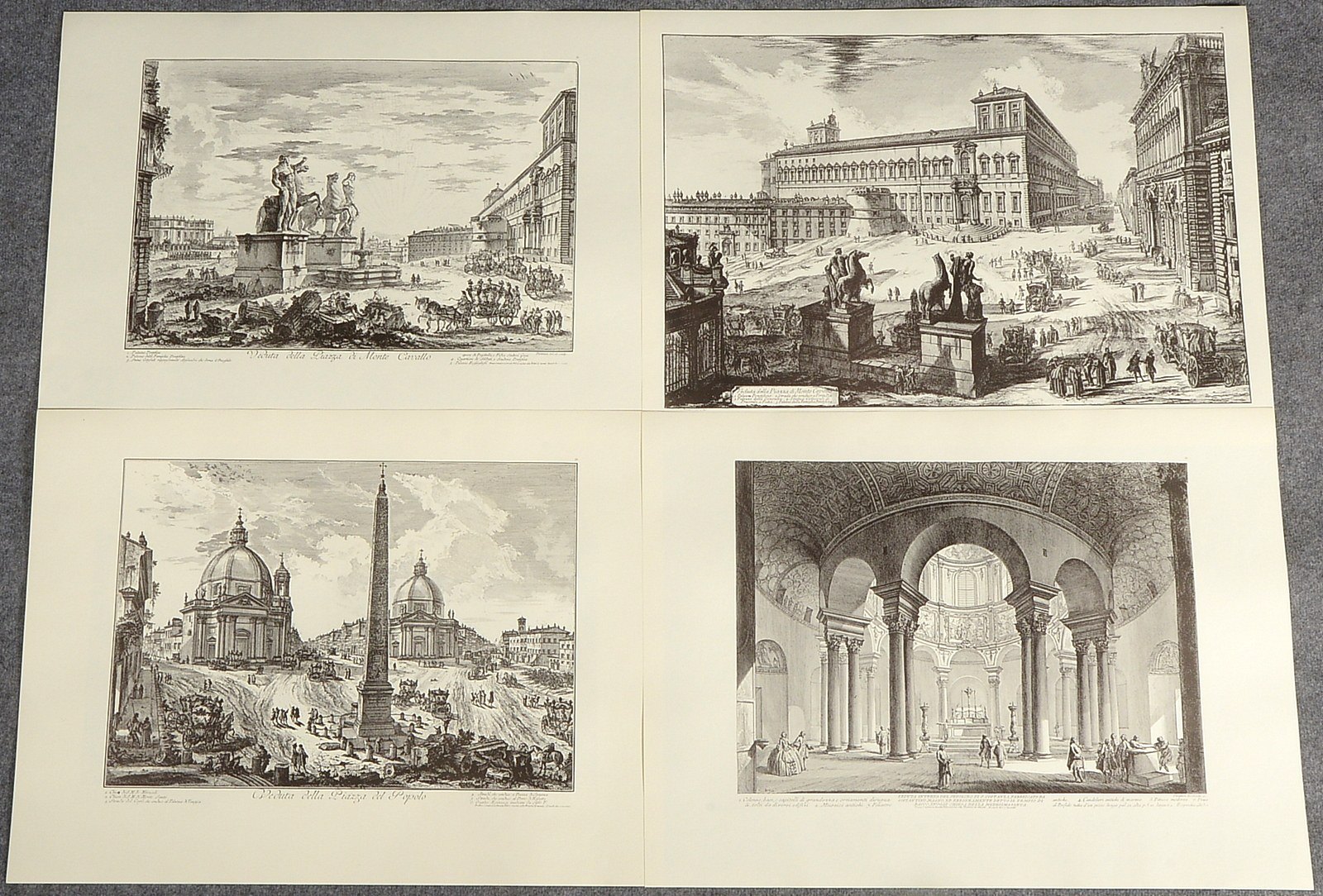 Piranesi, Giovanni Battista (1720 Venedig - 1778 Rom), 'Vedute di Roma I/II'