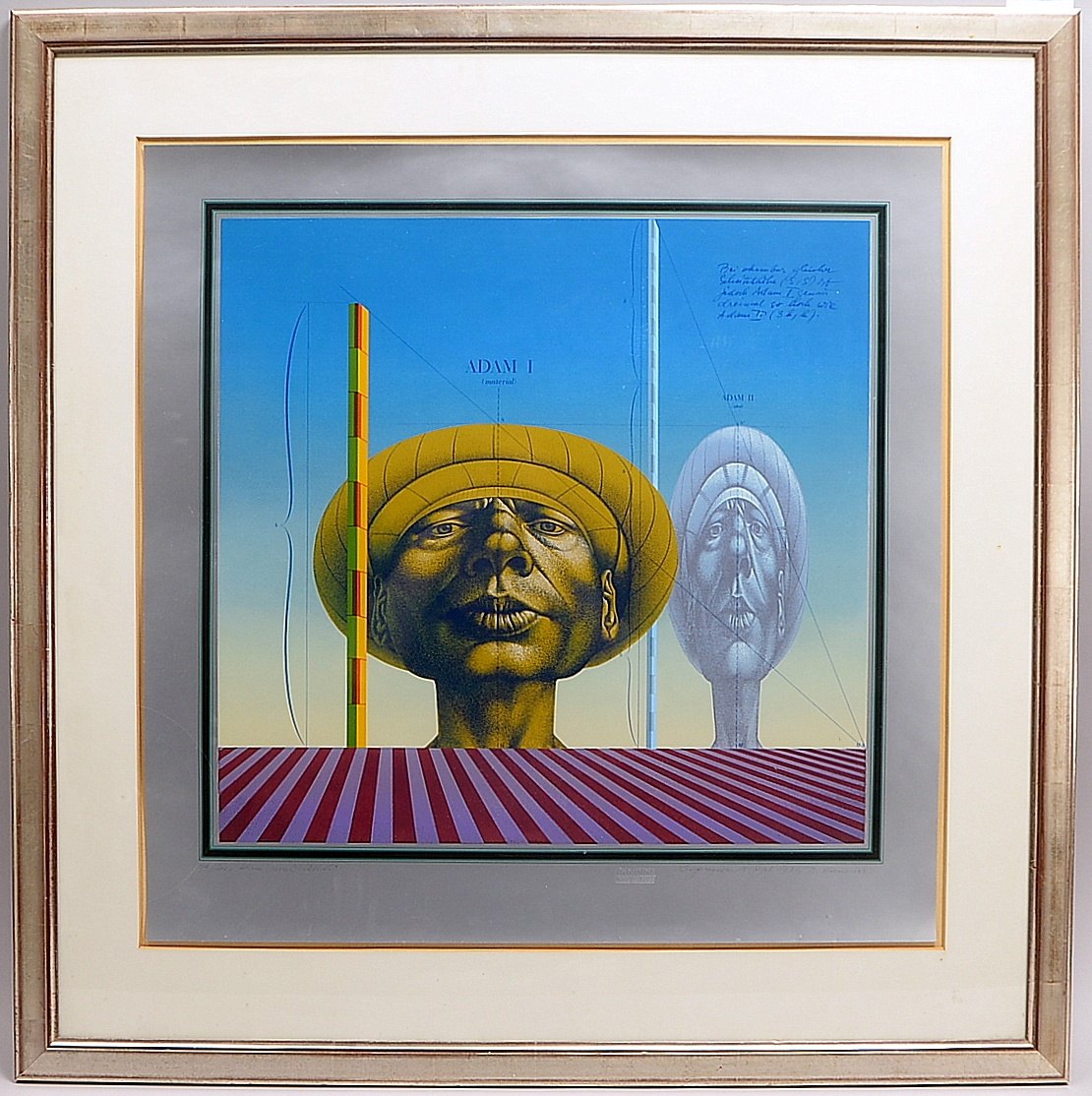Hausner, Rudolf (1914 Wien - 1995 Mödling), 'Adam Maßstäblich', Farbserigrafie