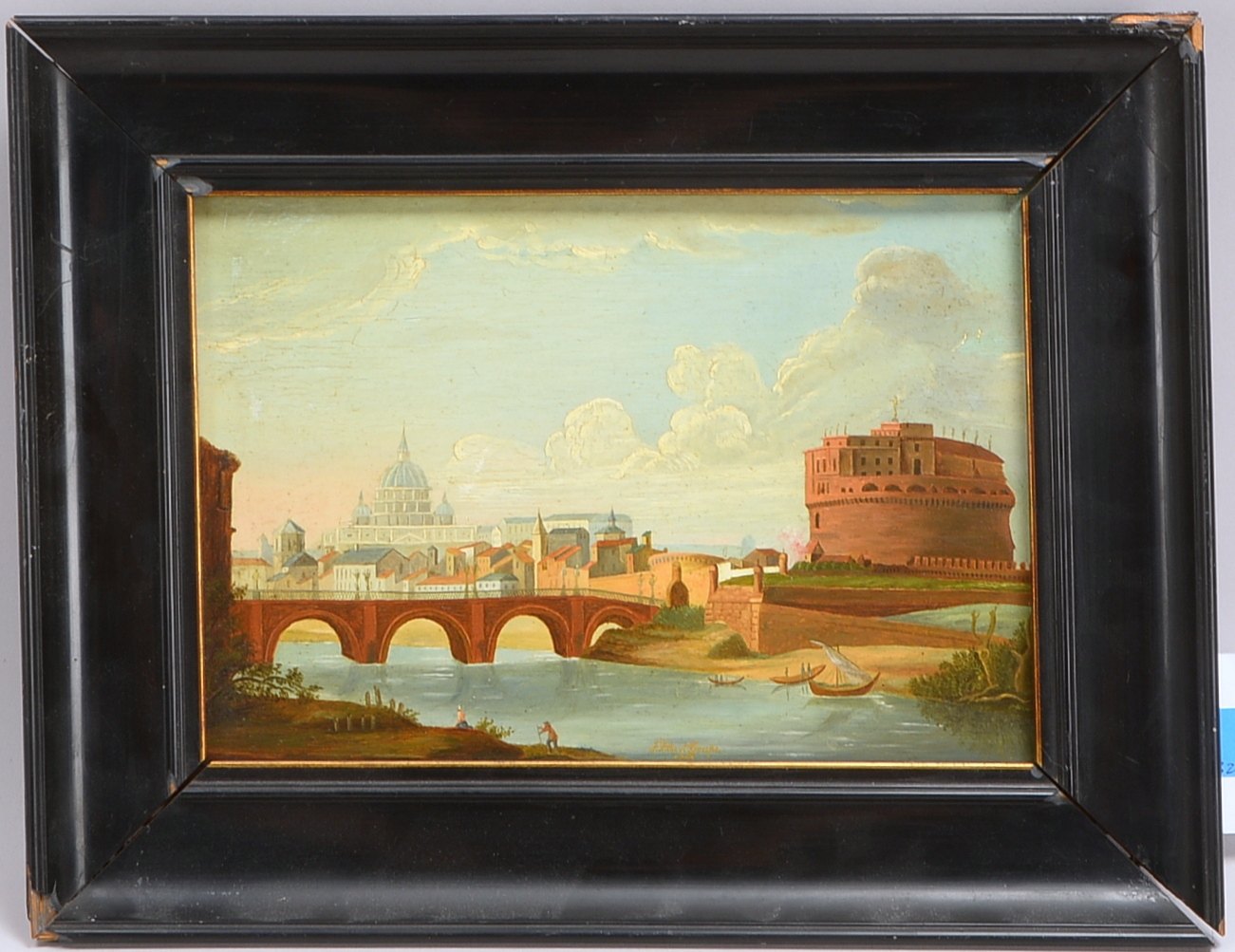 Grupe, F. Albert, 'Die Engelsbrücke in Rom', Öl auf Mk/gerahmt, signiert und dat.