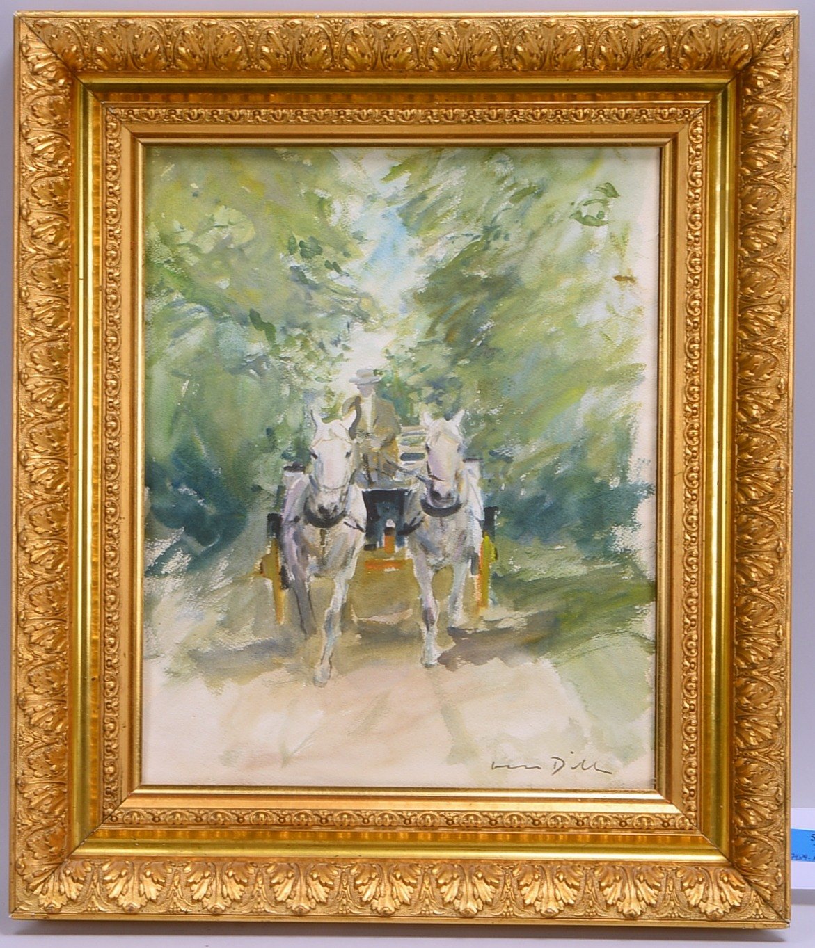 Dill, Otto (1884 Neustadt/Weinstraße - 1957 Bad Dürkheim), 'Ausfahrt im Frühling'