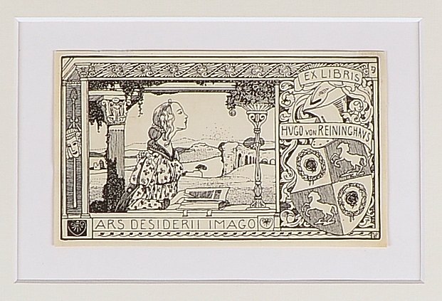 Vogeler, Heinrich (1872 Bremen - 1942 Kasachstan), 'Exlibris...' (Platte von 1903)