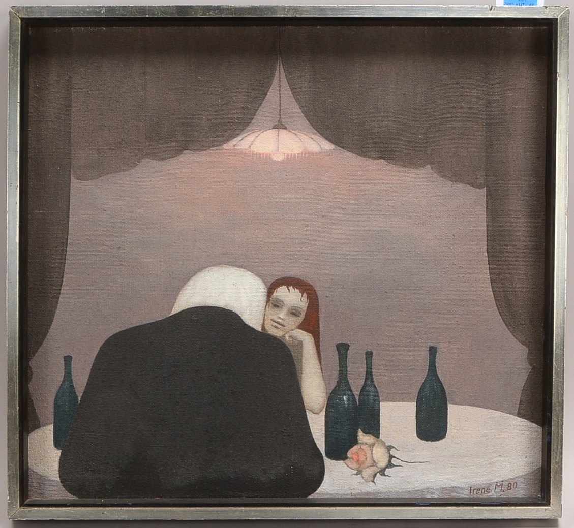 Müller, Irene (1941 - 2024, Gütersloh), 'O.T.', Öl/Lw, unten rechts sign./dat. (19)'80'