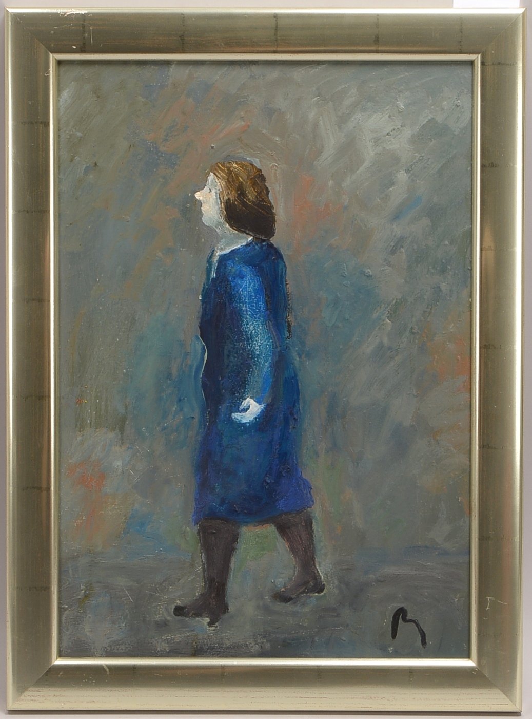 Mühlenhaupt, Kurt (1921 Klein Ziescht - 2006 Zehdenick), 'Renate auf dem Weg', Öl/Hf
