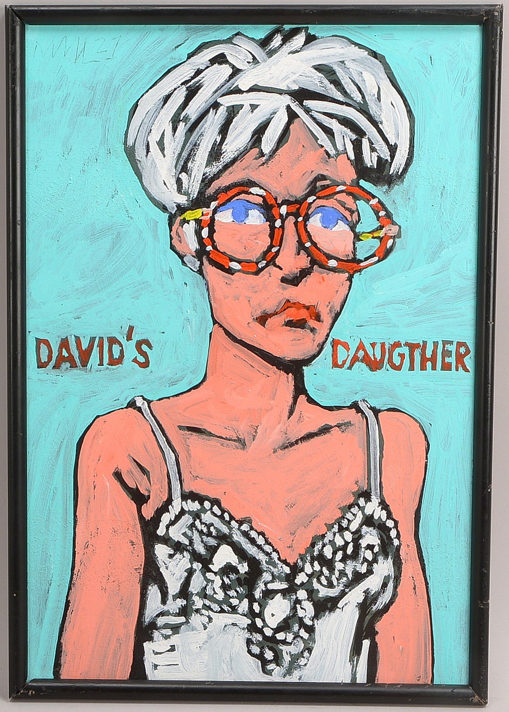 Auslaender, Nils (*1945 Berlin), 'David's Daughter', Öl auf Platte/gerahmt, ritzsign.