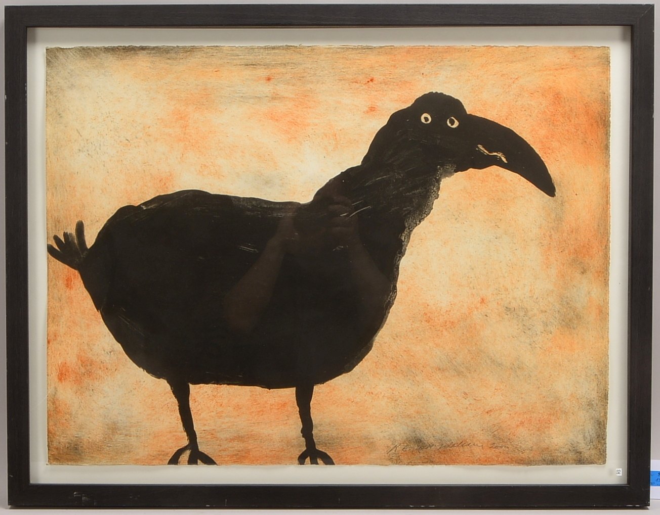 Waydelich, Raymond E. (*1938 Straßburg-Neudorf), 'Oiseau', Monotypie, sign.