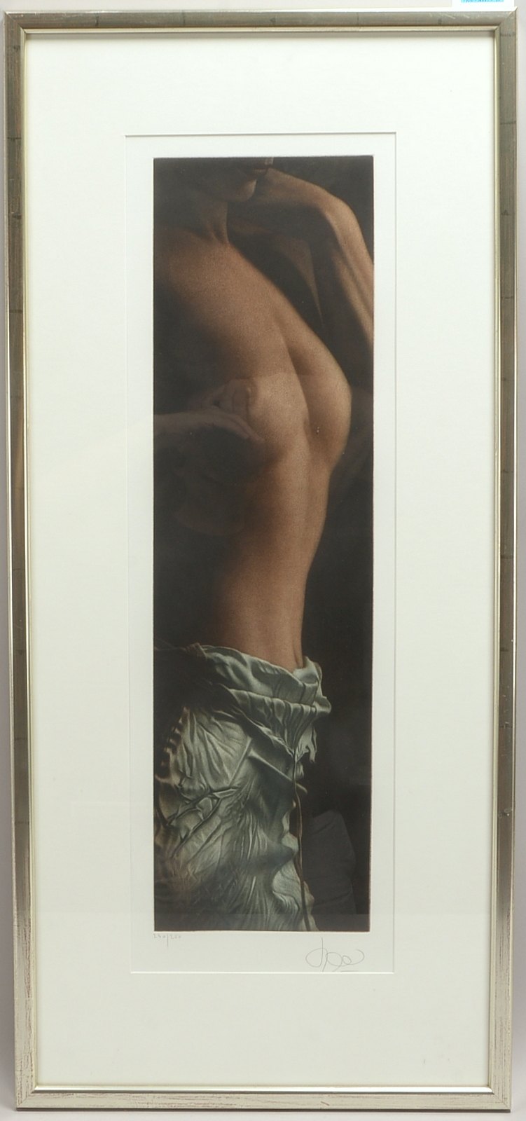 Kissmer, Willi (1951 - 2018, Duisburg), 'Torso - Halbakt', Farbradierung, Aufl. '230/250'