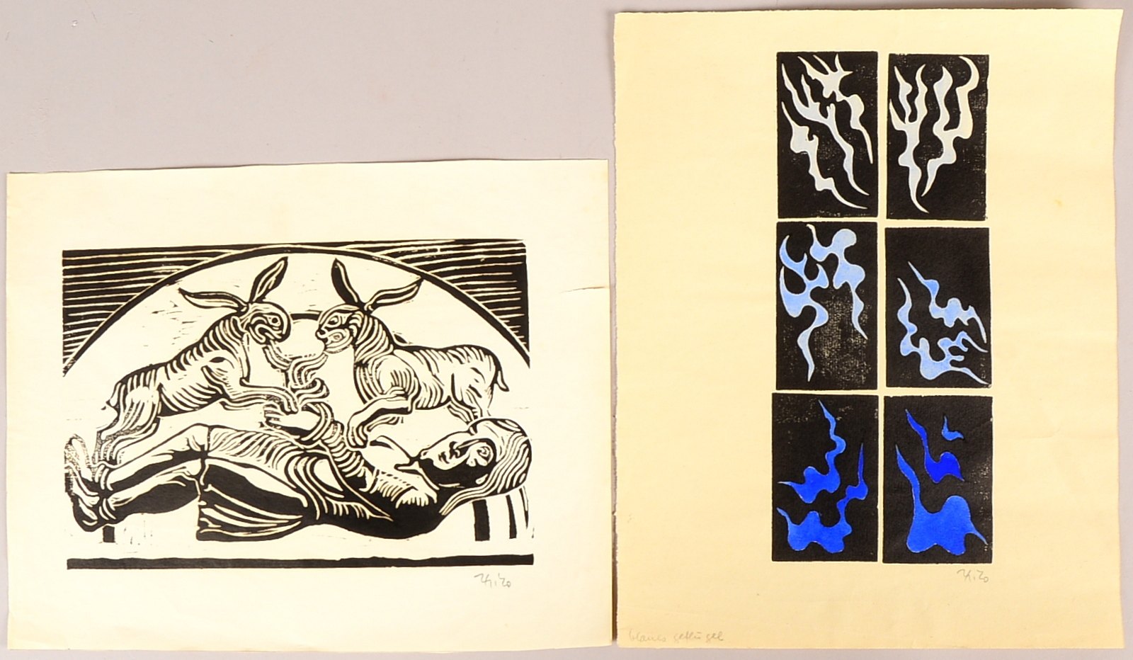 Maatsch, Thilo (1900 Braunschweig - 1983 Königslutter), 2x Holzschnitte, signiert