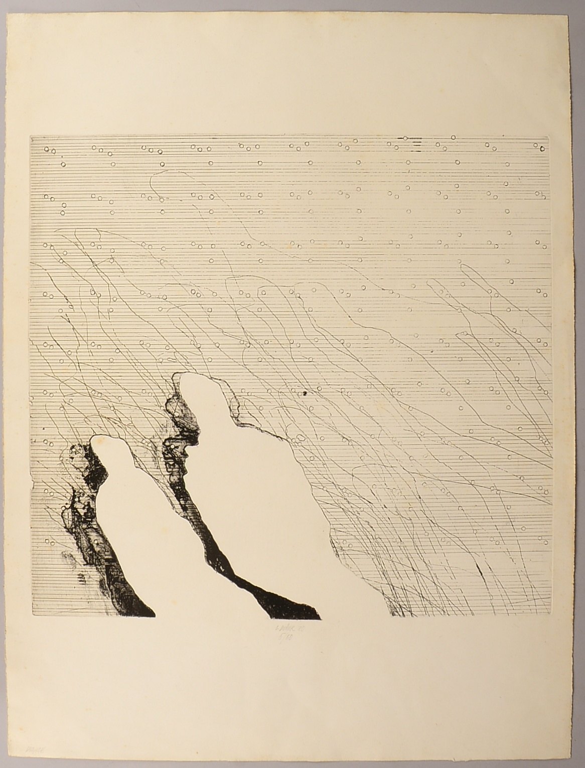 Dusek, Lubomir (*1951), 'Drojice' - Paar, Radierung, Aufl. '5/50', signiert und betitelt, dat.
